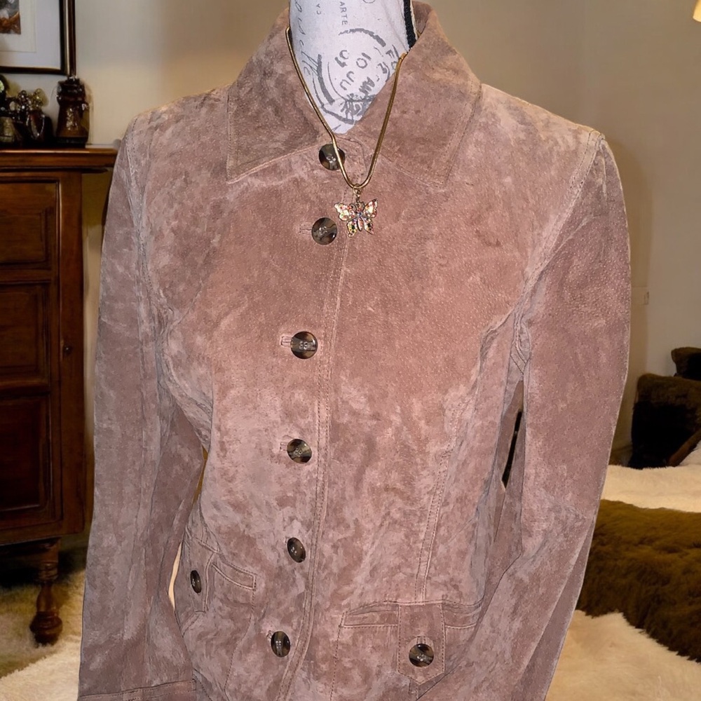 Y2K Vintage Tan Caramel Brown Genuine Leather Moto Jacket